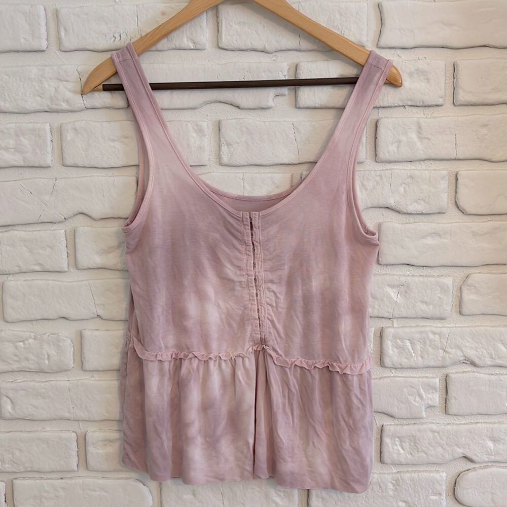 American Eagle pink tie dye tank size small